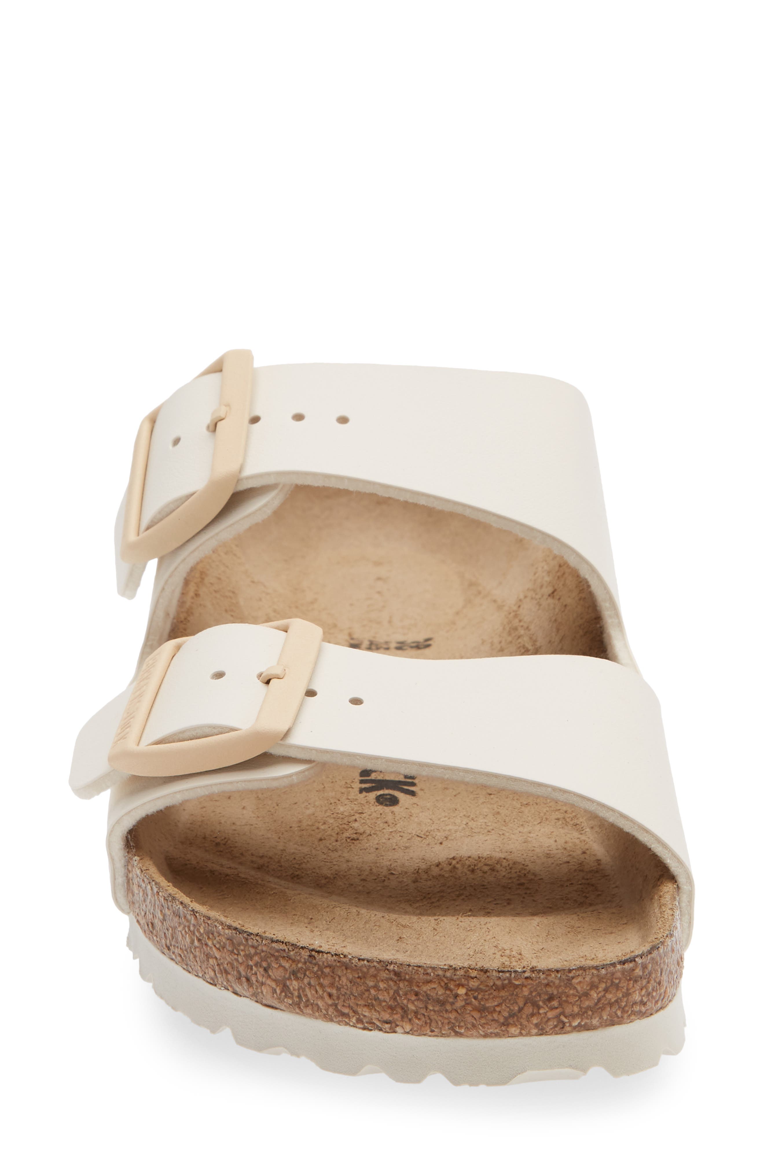 Birkenstock Arizona Slide Sandal, Alternate, color, Eggshell