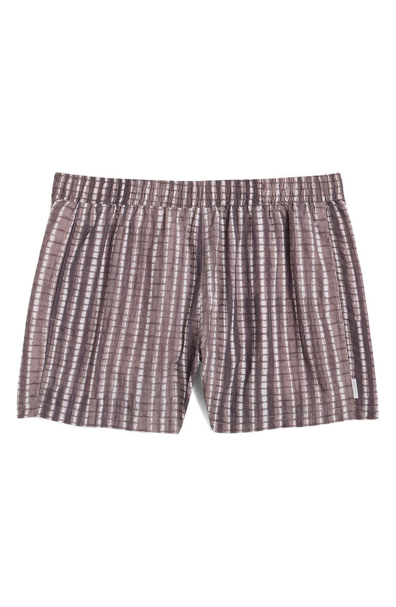 AUTO-REPLY<sup>™</sup> Print 4-Inch Nylon Swim Trunks, Alternate, color, Driftwood/ Dark Brown