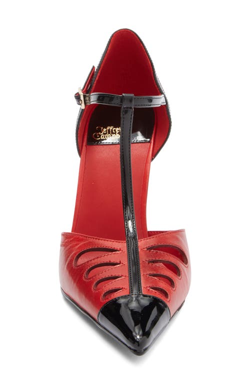 Jeffrey Campbell Nouvelle Pointed Toe Pump In Red