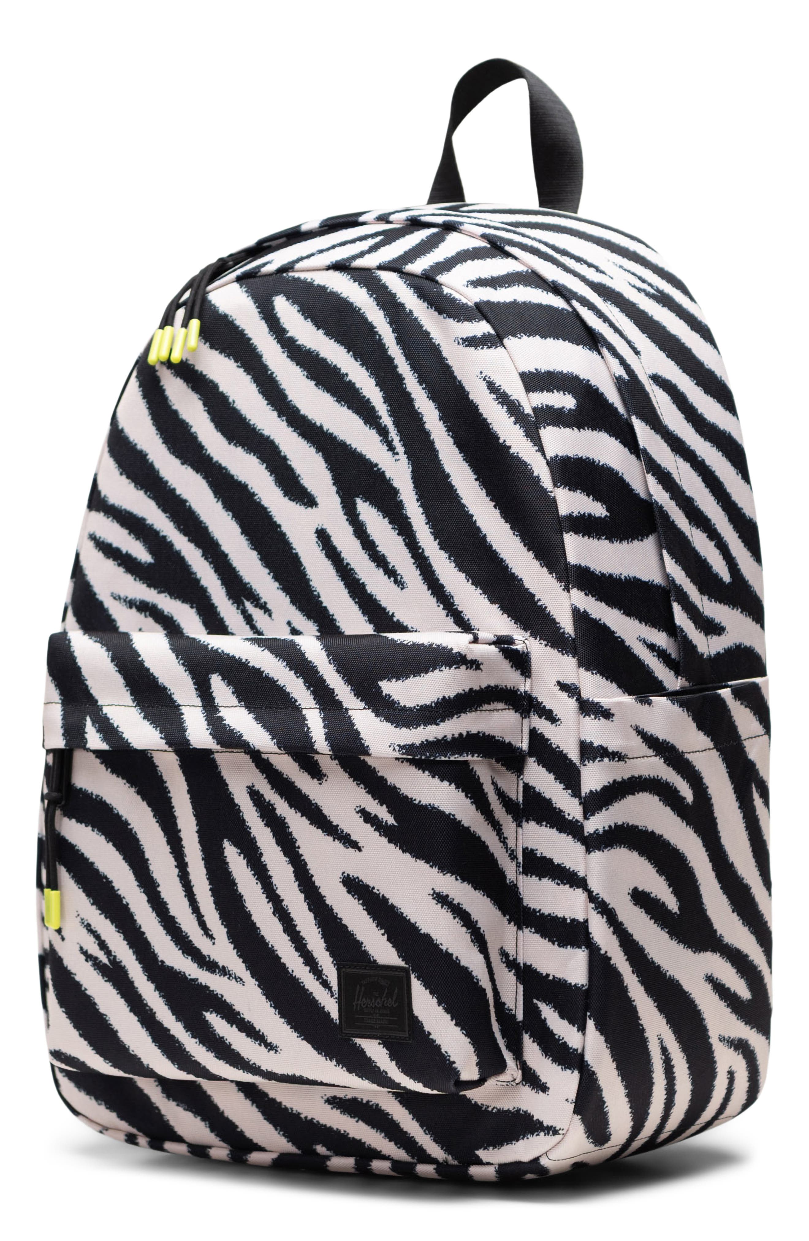 Classic Zebra Print Backpack, Alternate, color, ZEBRA