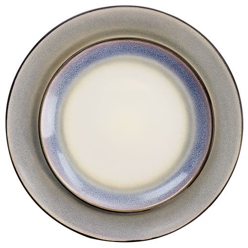 Gibson Elite Rings Of Saturn 16 Piece Reactive Glaze Stoneware Dinnerware Set In Multi