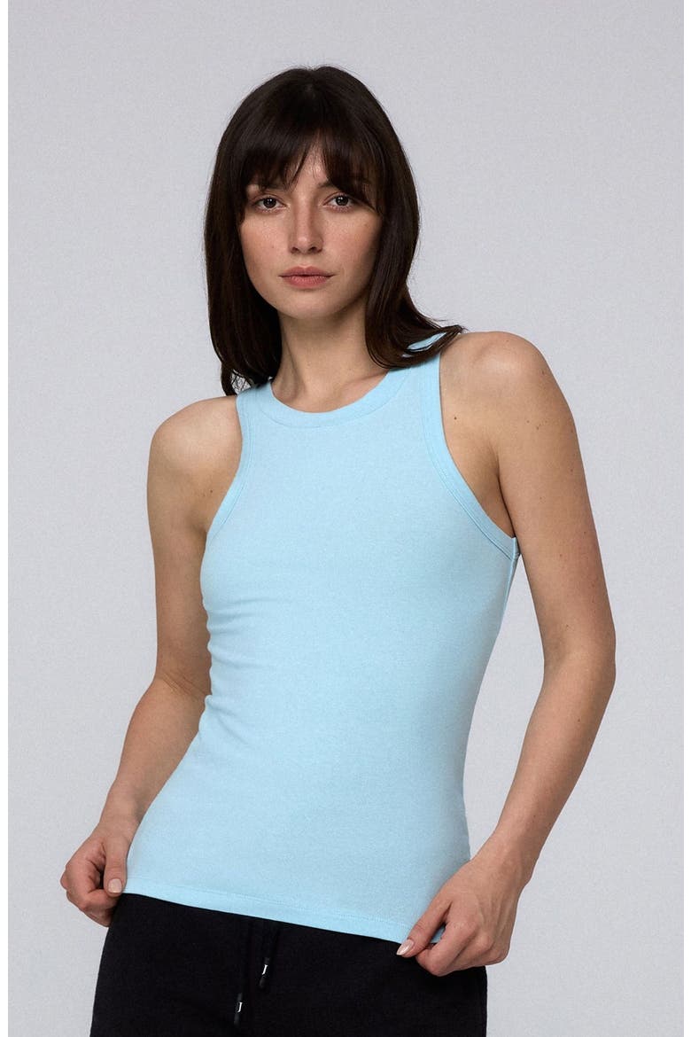 Hemp Essentials Tank, Alternate, color, Sky Blue