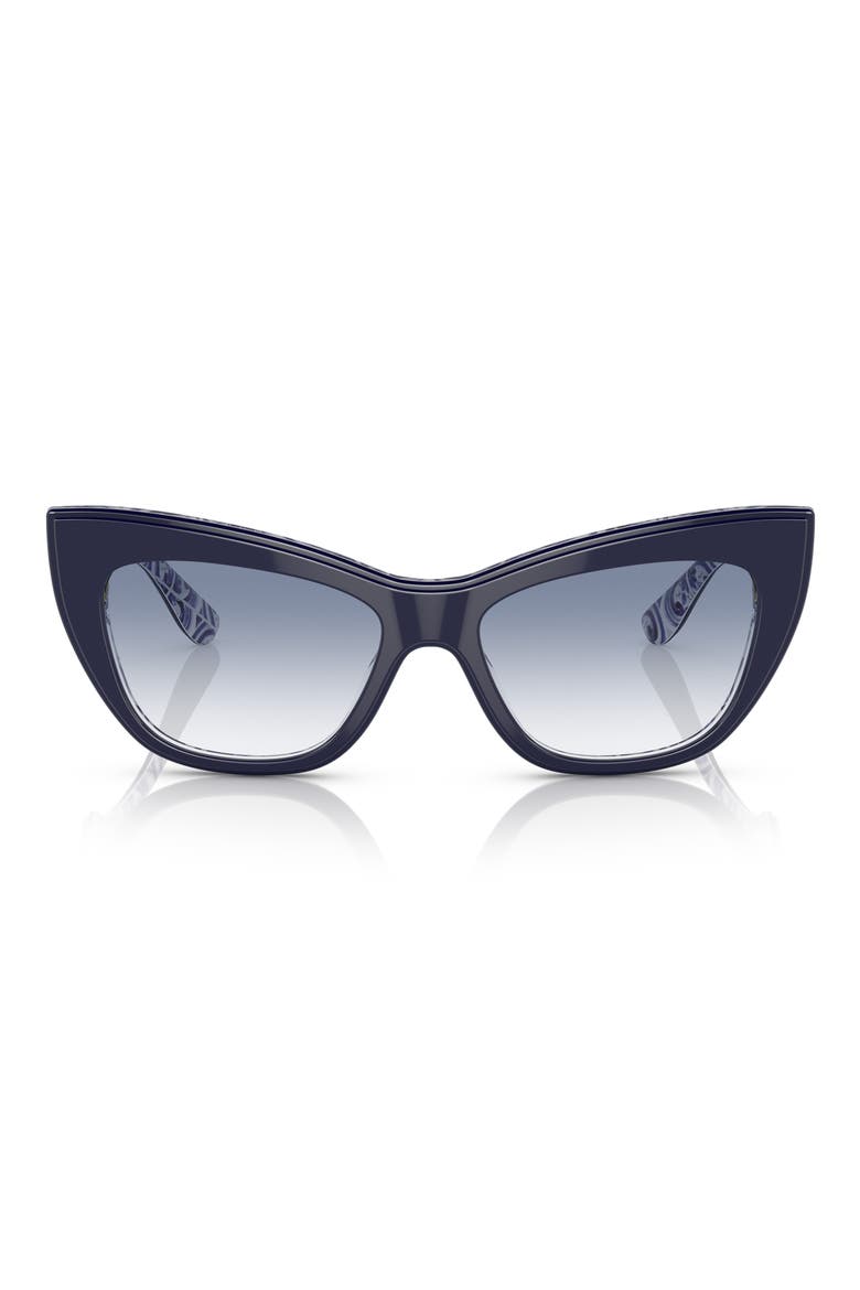 54mm Cat Eye Sunglasses, Main, color, BLUE