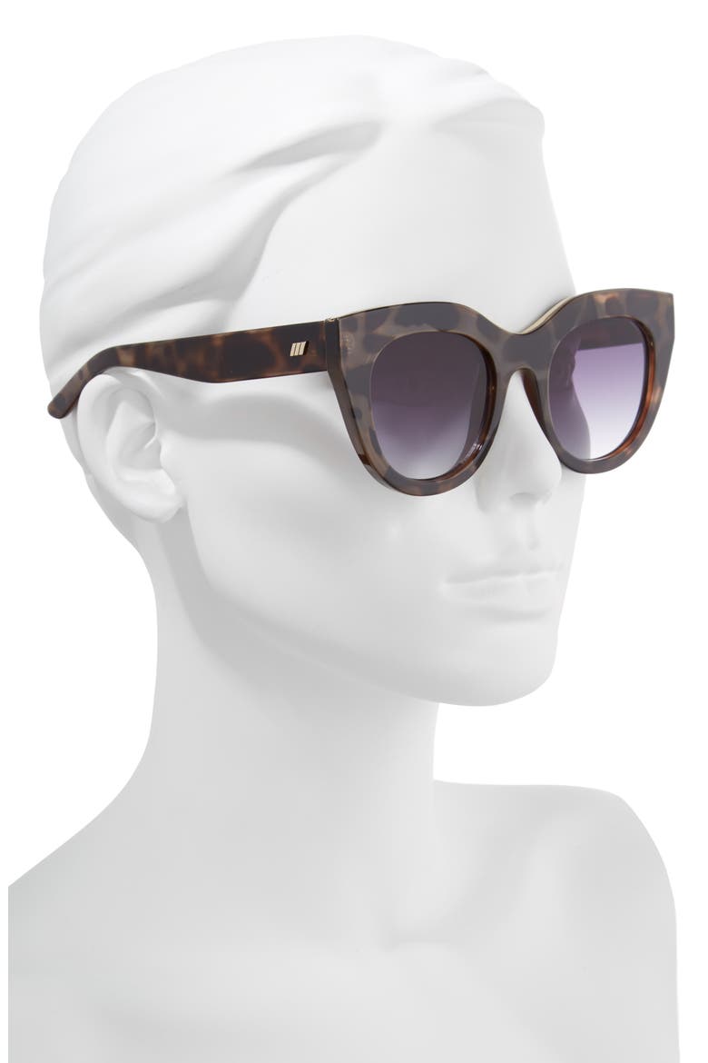 Air Heart 51mm Cat Eye Sunglasses, Alternate, color, VOLCANIC TORTOISE