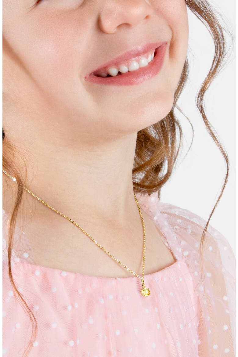 14K Gold Birthstone 12-14" Necklace, Alternate, color, November