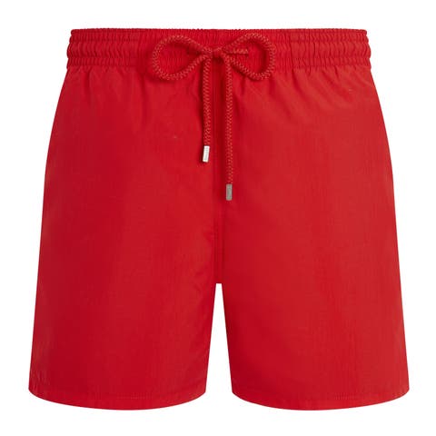 Men's Solid Synthetic Swim Shorts