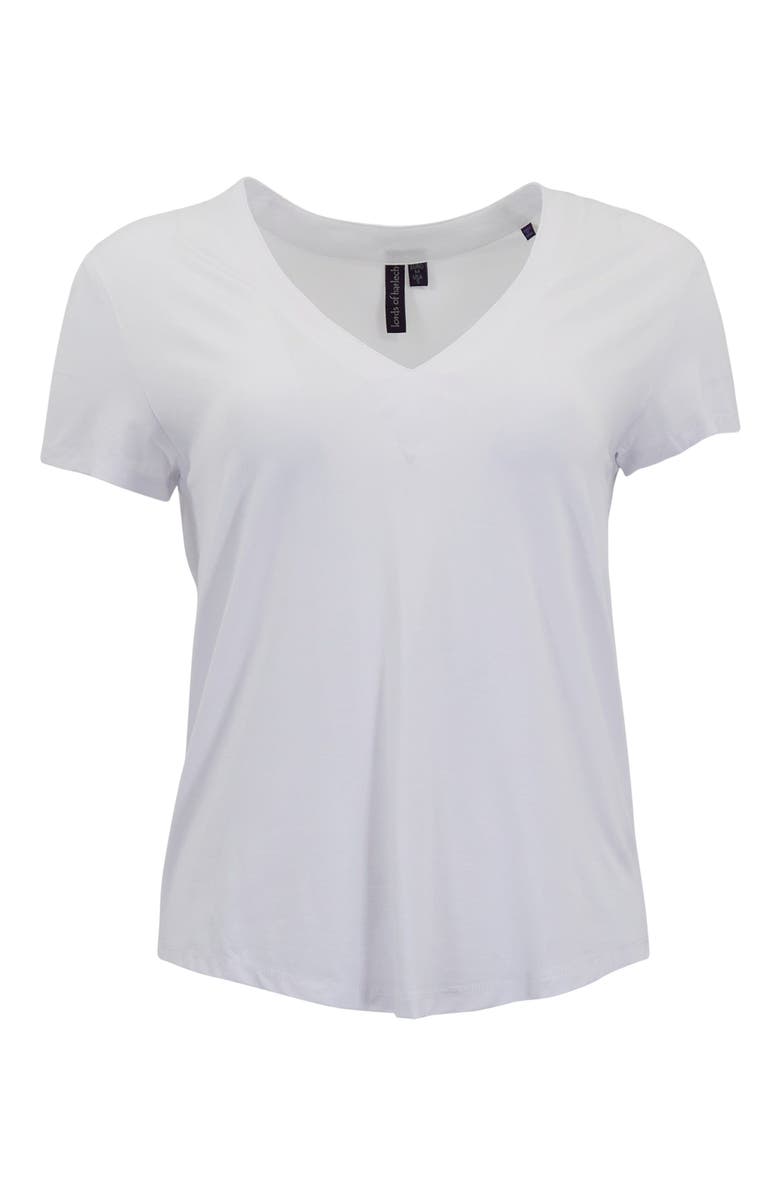 Lords of Harlech Womens V-neck Top, Alternate, color, White