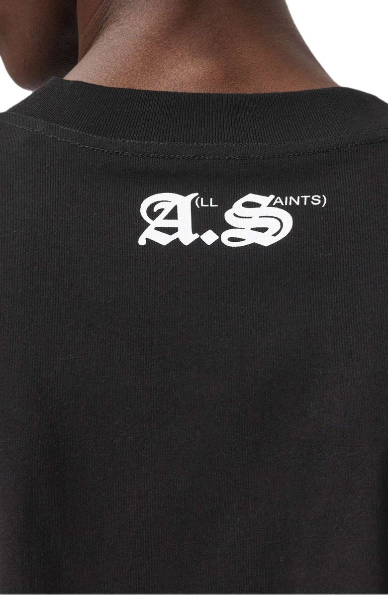 AllSaints Kindred Logo Graphic T-Shirt, Alternate, color, Jet Black