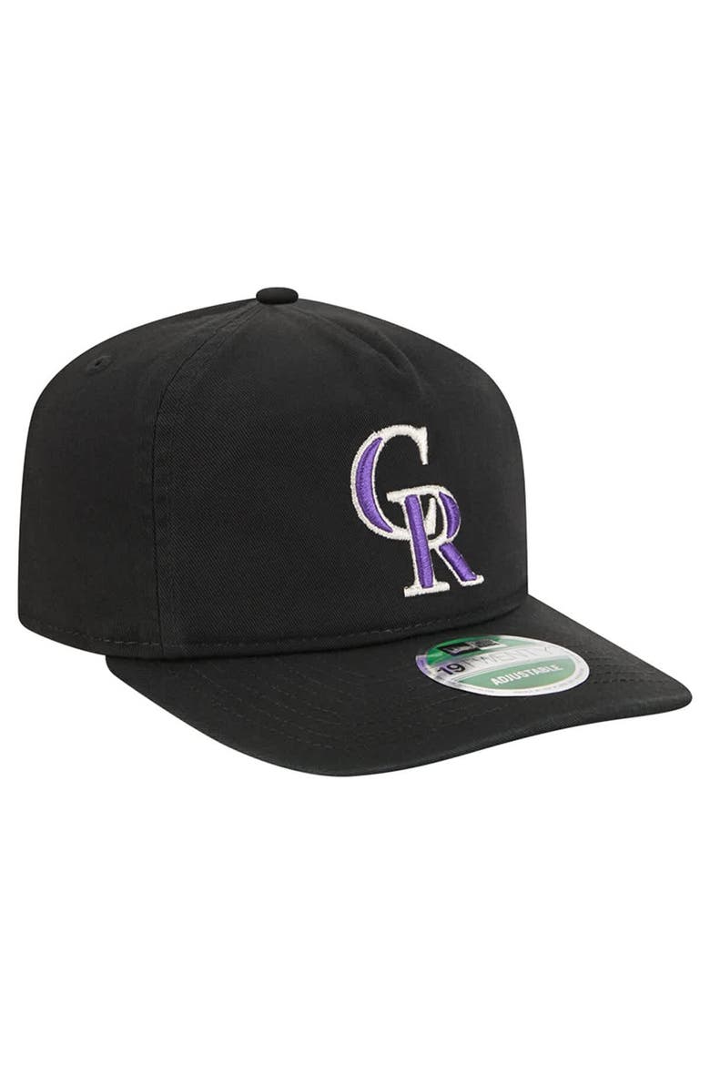 Men's New Era  Black Colorado Rockies Team 19TWENTY Adjustable Hat, Alternate, color, Black