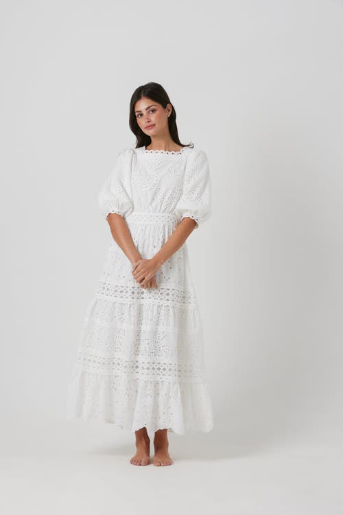 By Tess Collection Isla Dress In White