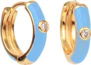 Color Shout Enamel Huggie Hoops