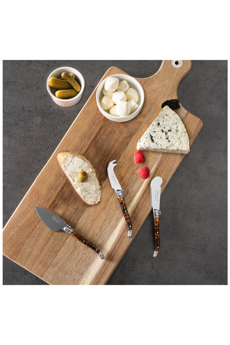 7-Piece Laguiole Cheese Knives Set, Alternate, color, TORTOISE SHELL