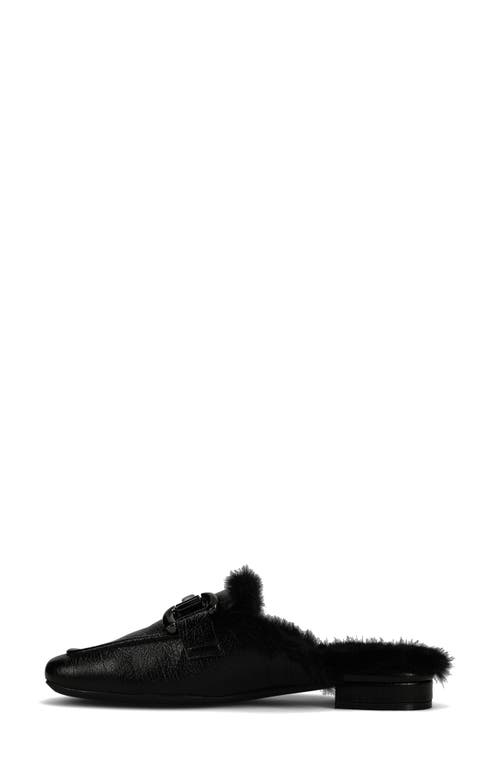 Vaneli Skyla Faux Fur Lined Mule In Black