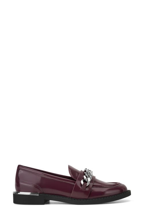 Dkny Ryleigh Chain Loafer In Burgundy