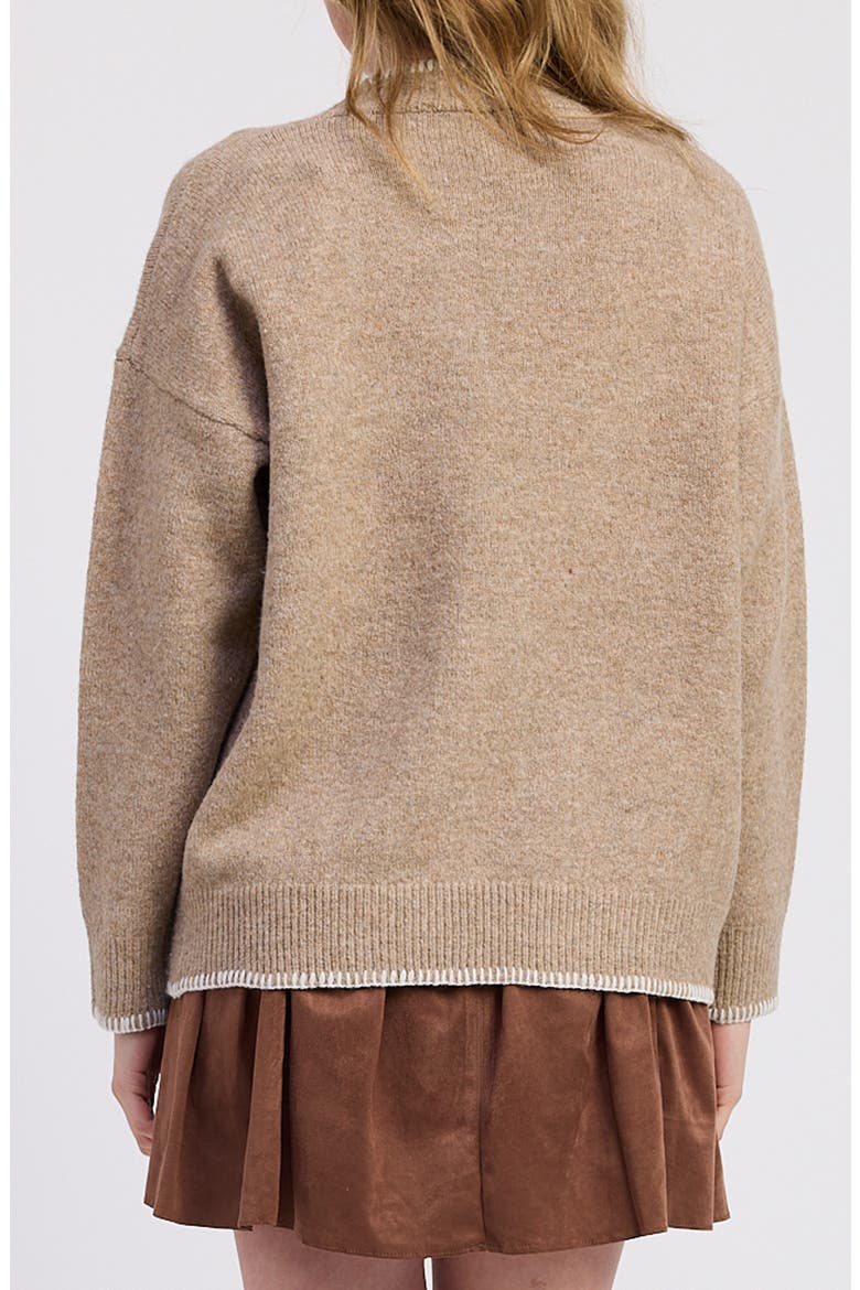 Valerie Oversize Cardigan, Alternate, color, TAUPE