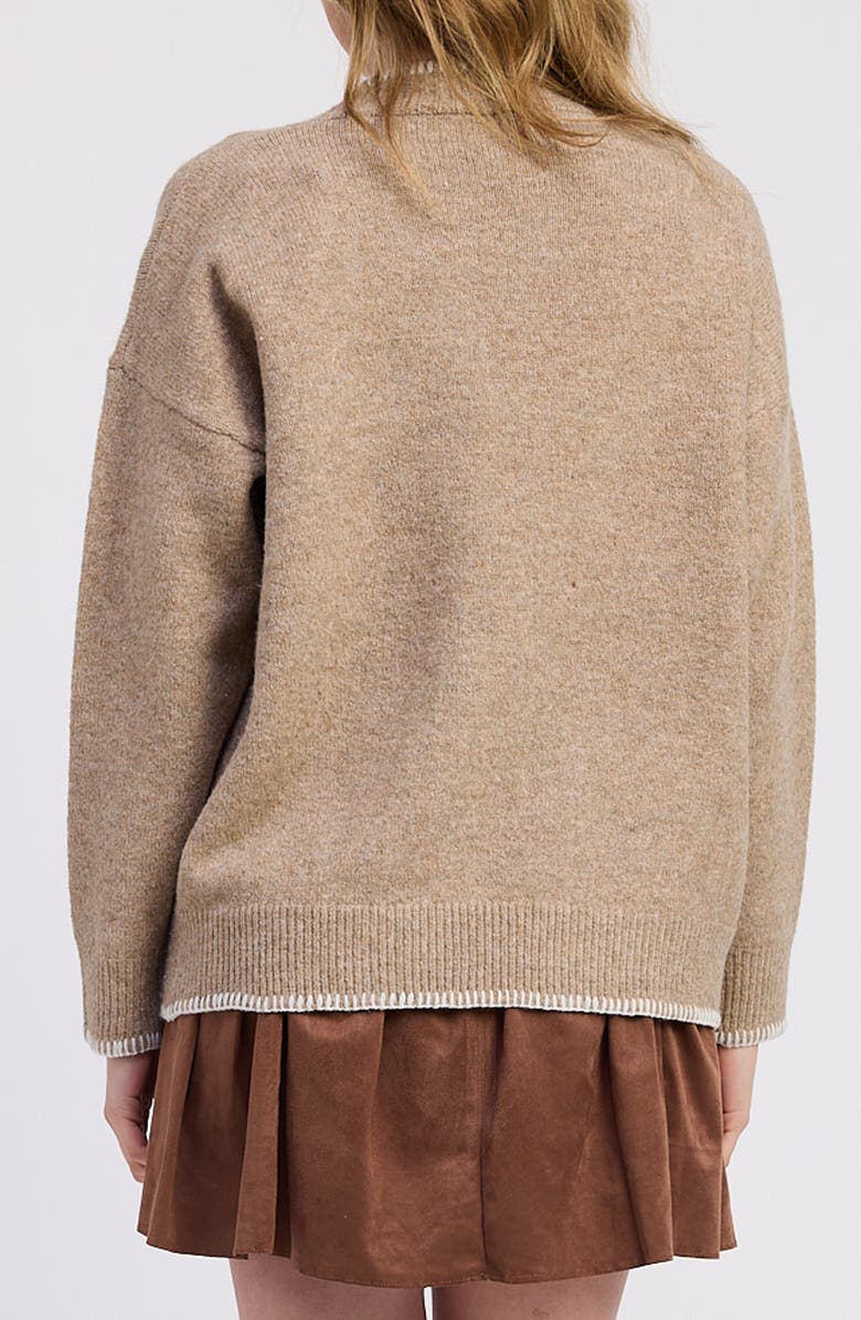 JACQUIE THE LABEL Valerie Oversize Cardigan, Alternate, color, Taupe