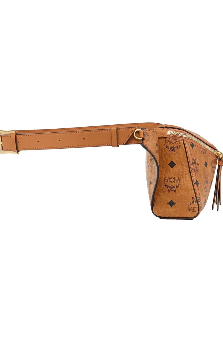 MCM Diamond 3D Belt Bag in Visetos Leather Mix, Alternate, color,