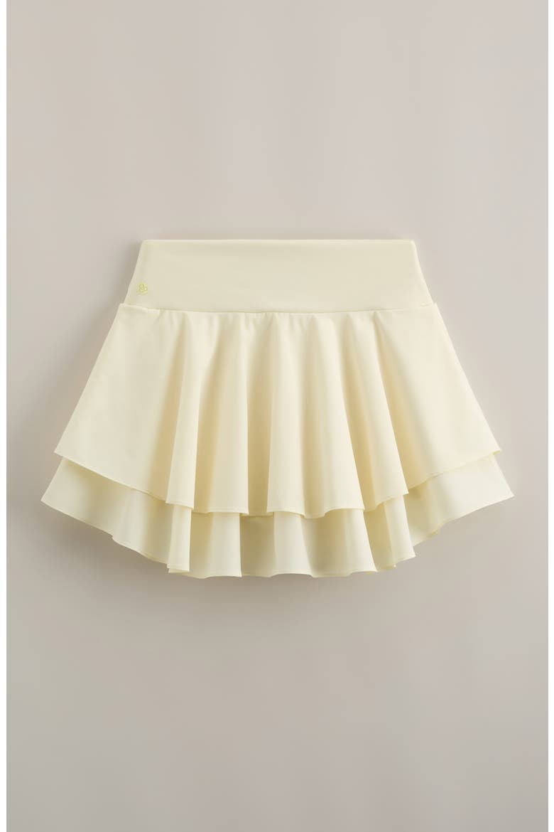 Kids' Tiered Skort, Alternate, color, YELLOW FROST