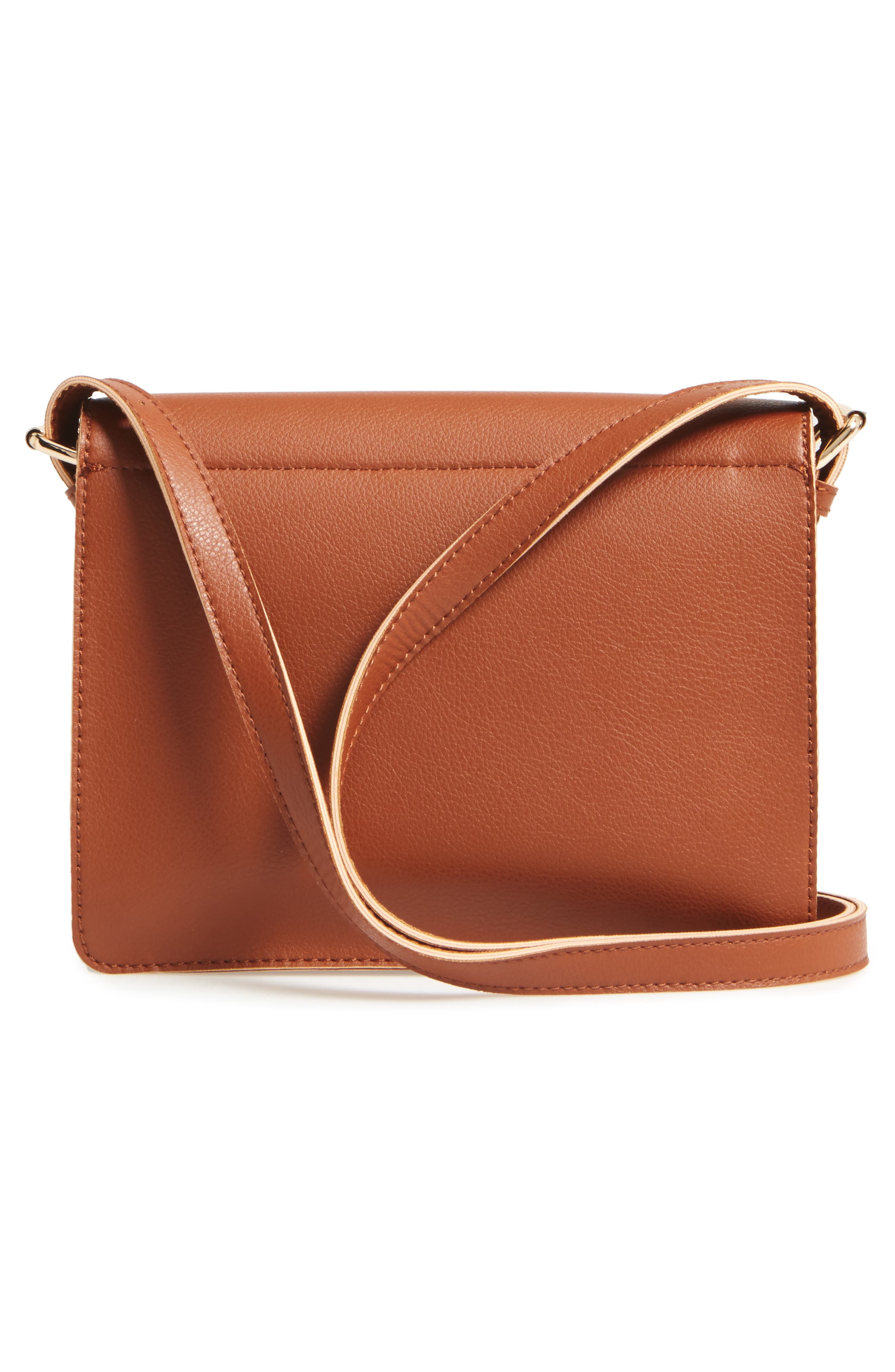 Sole Society 'Michelle' Faux Leather Crossbody Bag, Alternate, color, 