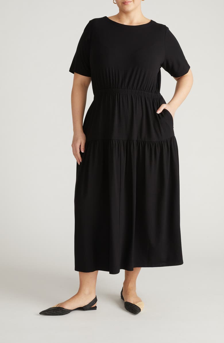 Universal Standard Thea Divine Jersey Midi Dress, Main, color,