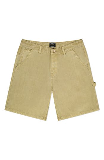 Wesc Canvas Carpenter Shorts In Brown