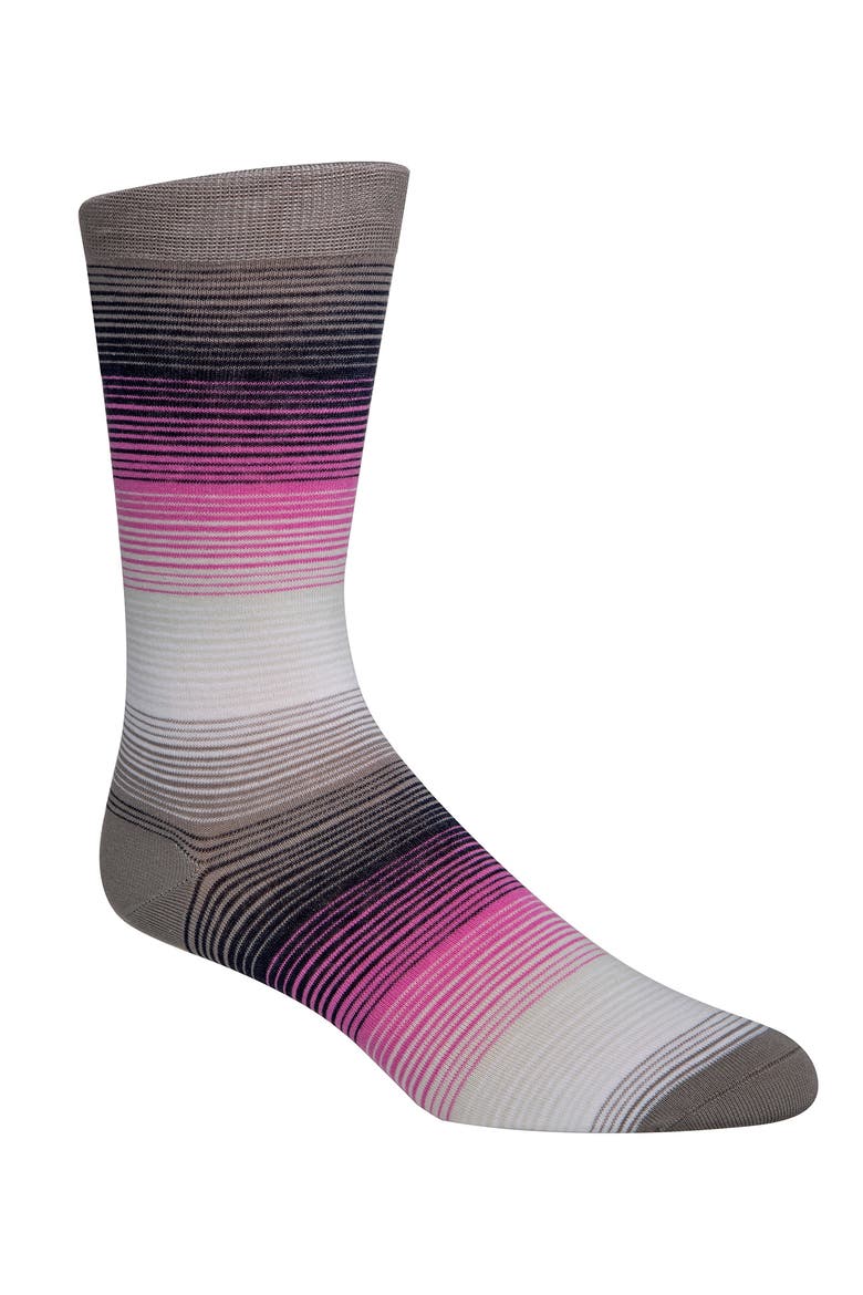 Gradient Stripe Socks, Main, color, GRIFFIN