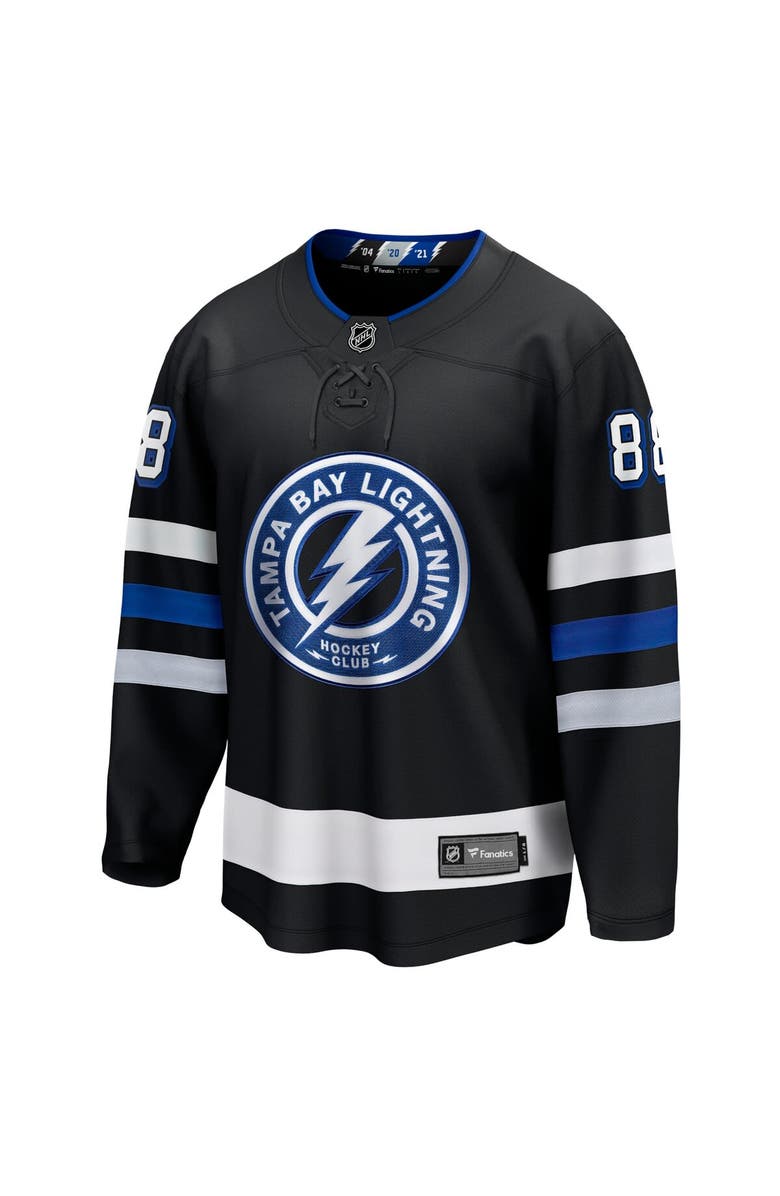 FANATICS Men's Fanatics Branded Andrei Vasilevskiy Black Tampa Bay Lightning Alternate Premier Breakaway Player Jersey, Alternate, color, 