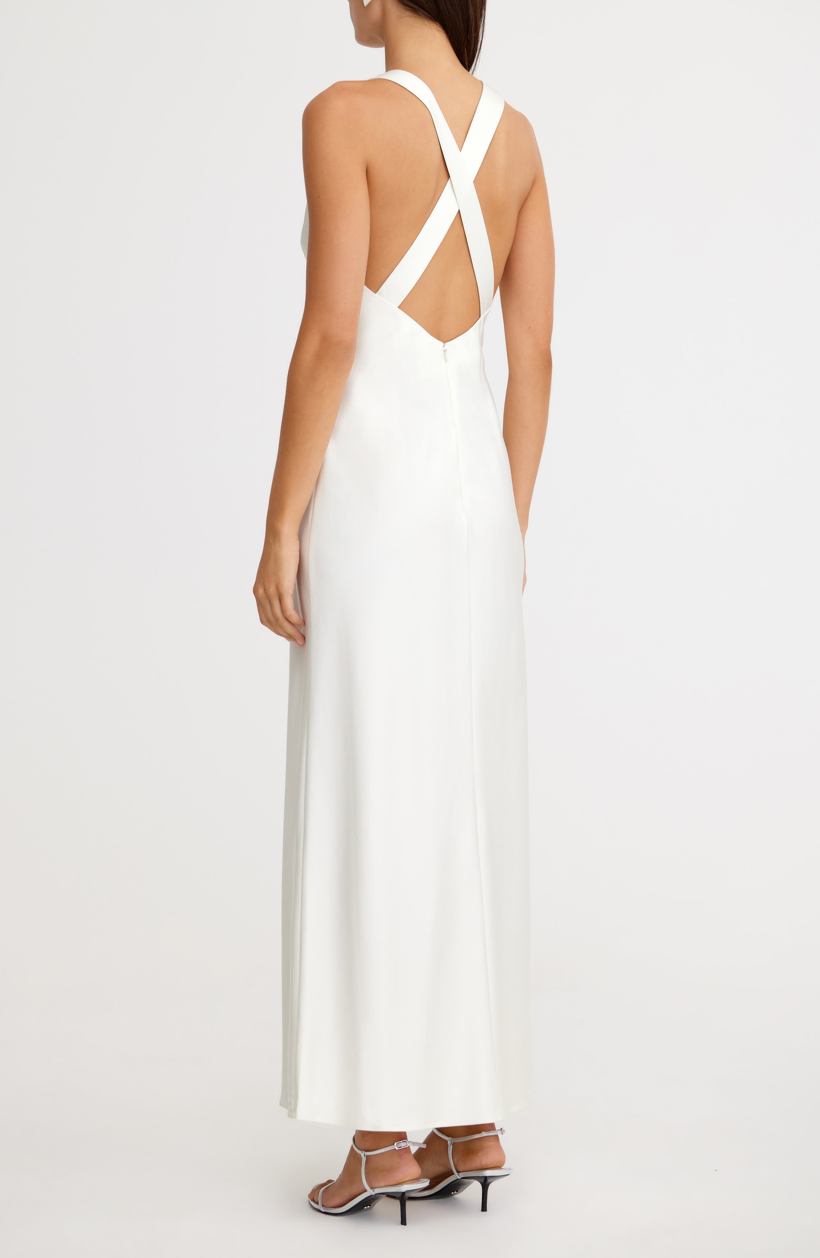 Lucile Sleeveless Satin Maxi Dress - image 2