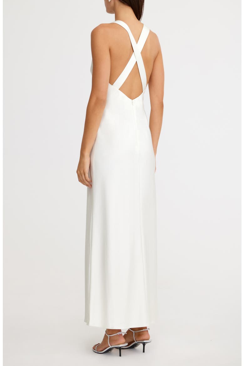 lucile sleeveless satin maxi dress Significant Other Lucile Strapless Maxi Dress