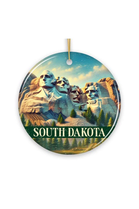 South Dakota Mount Rushmore Landscape Ornament