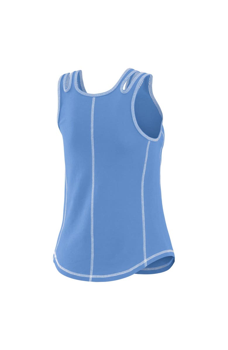 WEAR by Erin Andrews Women's WEAR by Erin Andrews Light Blue Tampa Bay Rays Contrast Stitch Tank Top, Alternate, color, Light Blue