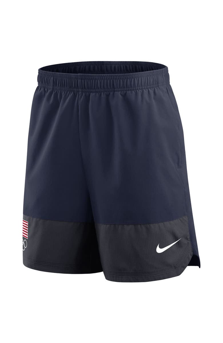 Nike Men's Nike  Navy Team USA Woven Performance Shorts, Alternate, color, Navy