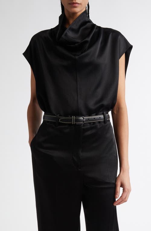Totême Toteme Sleeveless Funnel Neck Top In Black