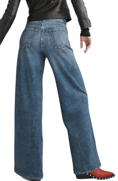 Rag & Bone Miramar Sofie High Waist Cotton Terry Sweatpant Jeans In Blue