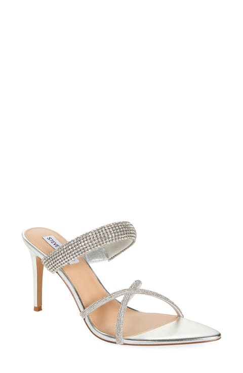 Camina Crystal Strap Slide Sandal (Women)