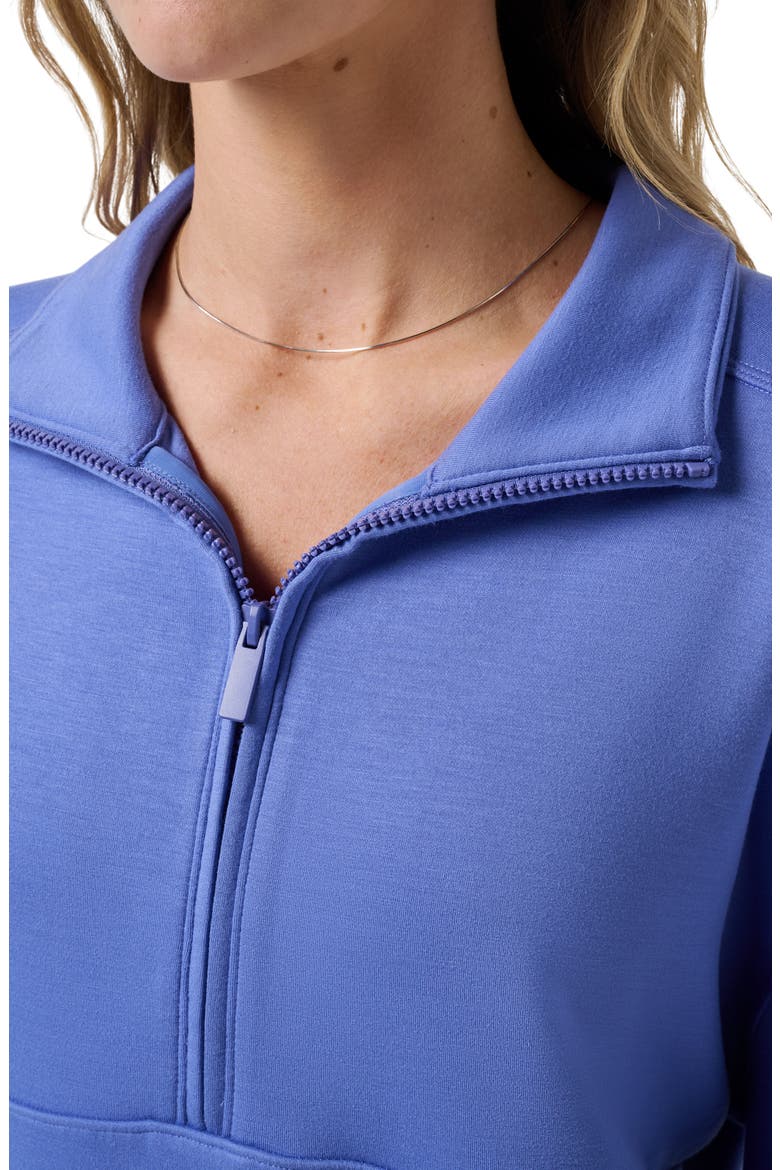 Skyloft Soft Half Zip Sweatshirt, Alternate, color, BAJA BLUE