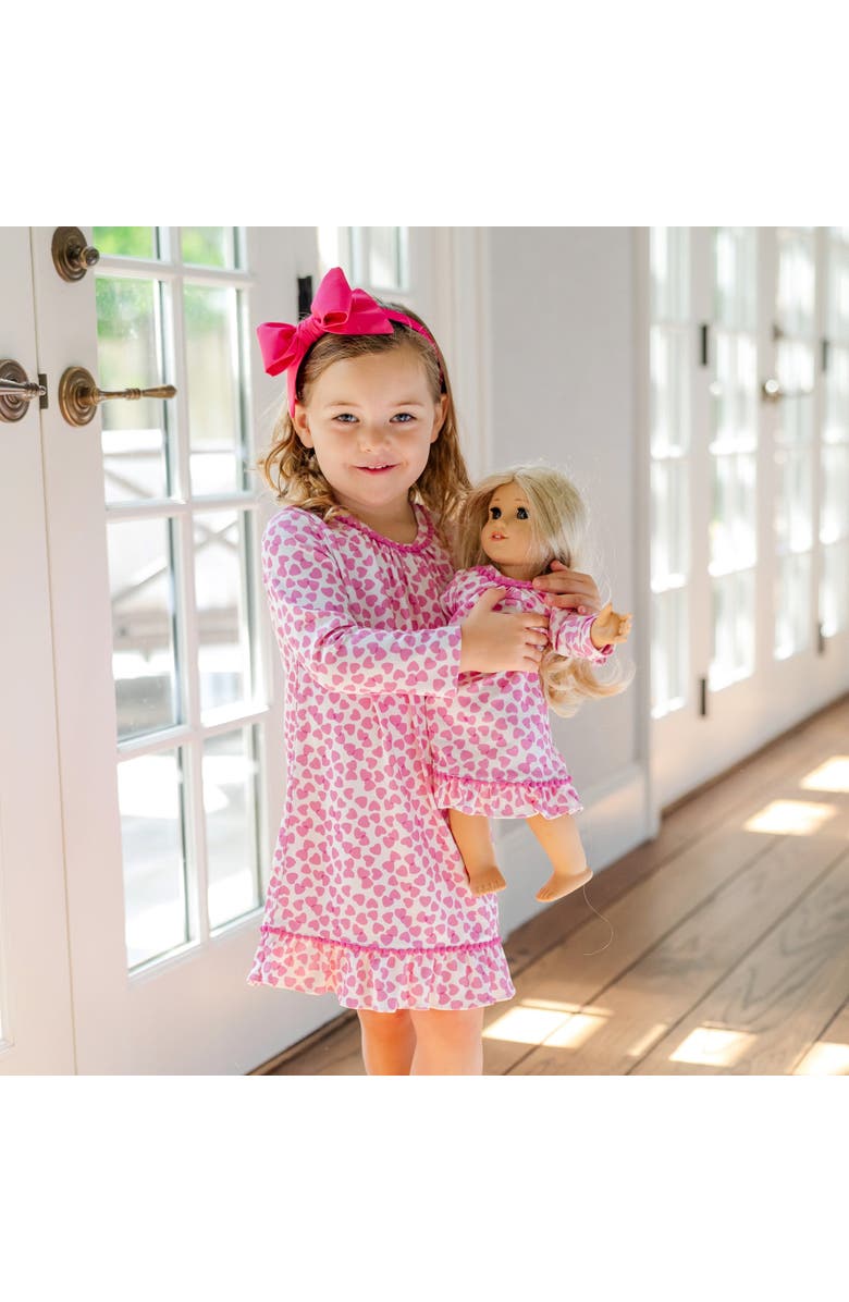 Lila and Hayes Carlin Girls' Dress, Alternate, color, Confetti Hearts Pink