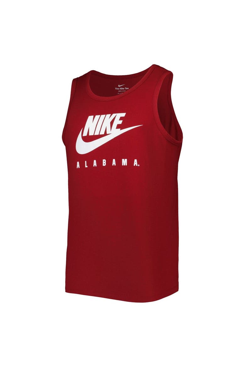 Men's Nike Crimson Alabama Crimson Tide Futura Performance Scoop Neck Tank Top, Alternate, color, Crimson