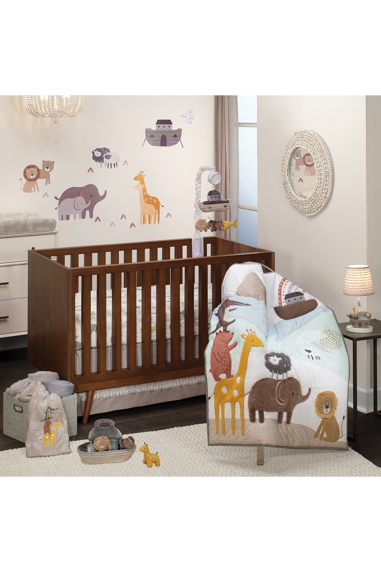 Baby Noah Interactive Plush Boat/Ark with Stuffed Animal Toys, Alternate, color, Taupe