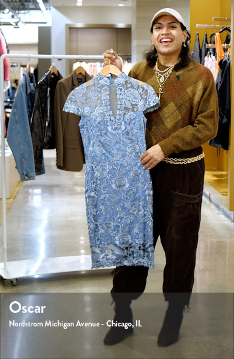 Cap Sleeve Lace Sheath Dress, sales video thumbnail