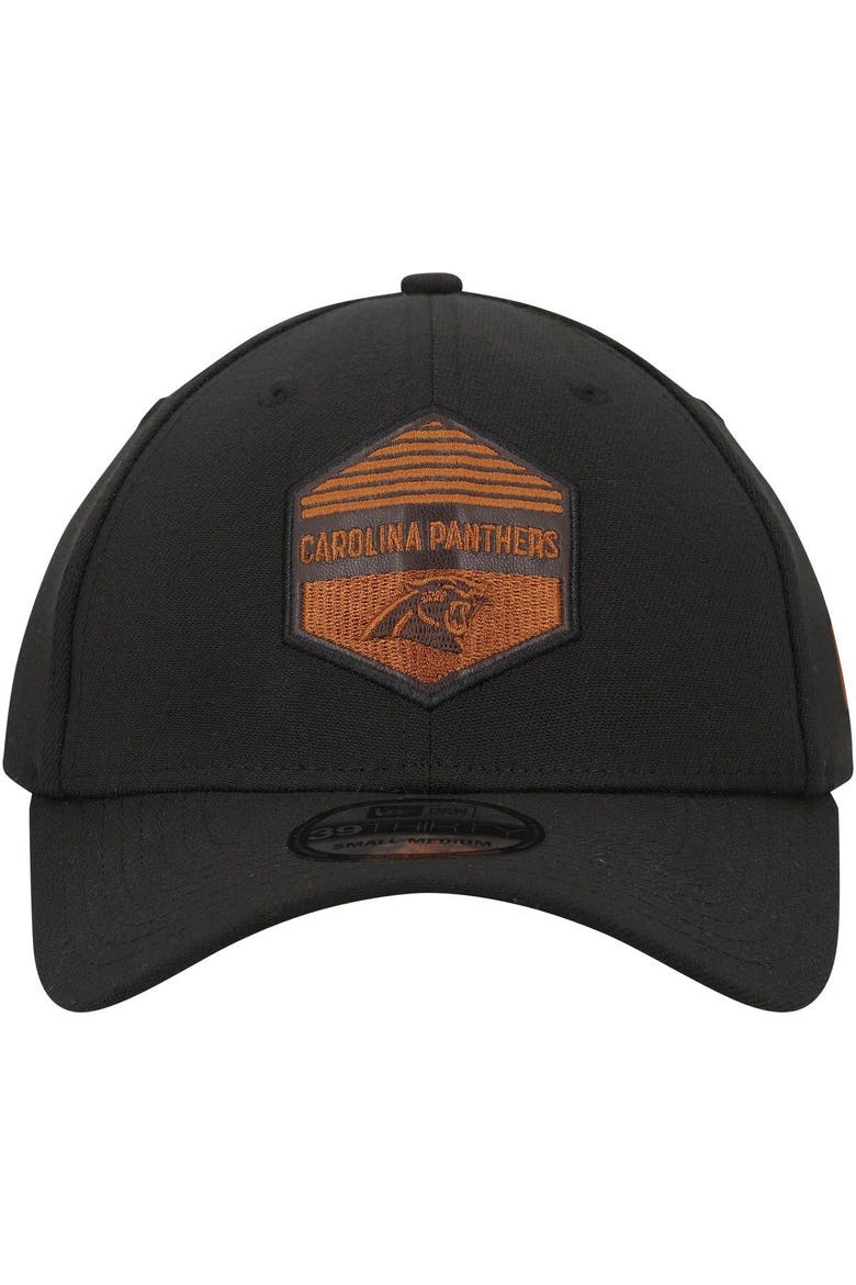 Men's New Era Black Carolina Panthers Gulch 39THIRTY Flex Hat, Alternate, color, Black