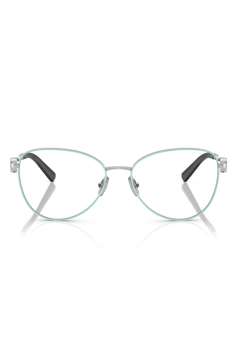 Tiffany & Co. 54mm Pilot Optical Glasses, Main, color, Blue Silver
