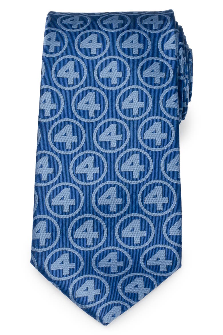 Marvel® Fantastic Four Jacquard Tie, Main, color, BLUE