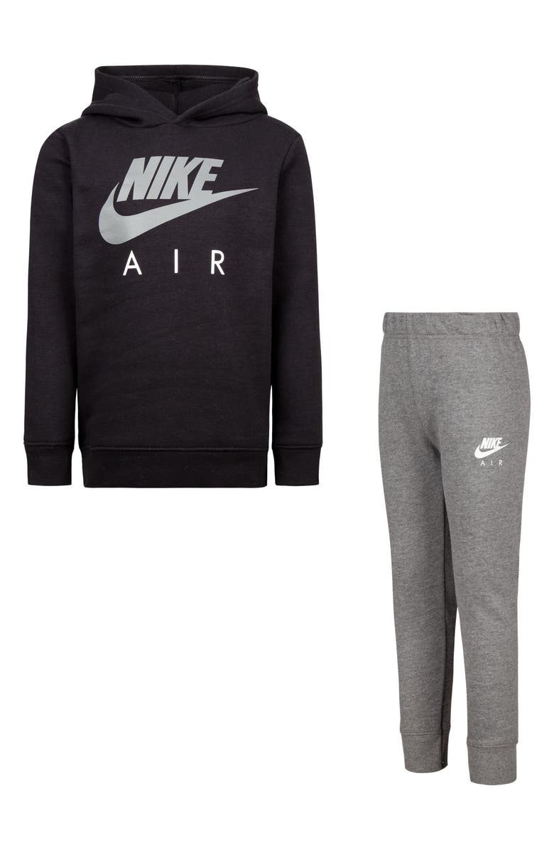 Nike Kids' Fleece Pullover Hoodie & Joggers Set, Main, color, Carbon Heather