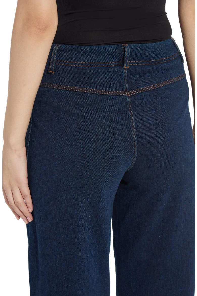 Penelope Curved Cuff Jeans, Alternate, color, INDIGO
