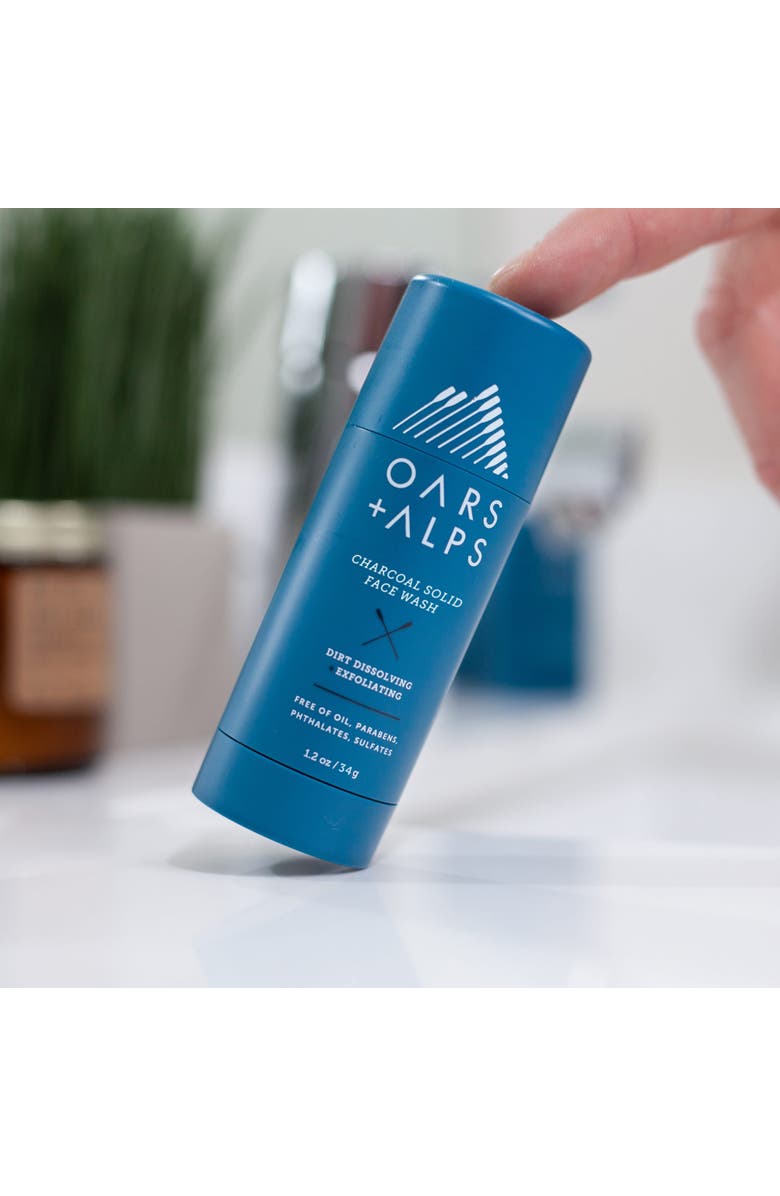 OARS + ALPS Solid Charcoal Face Wash, Alternate, color, Blue