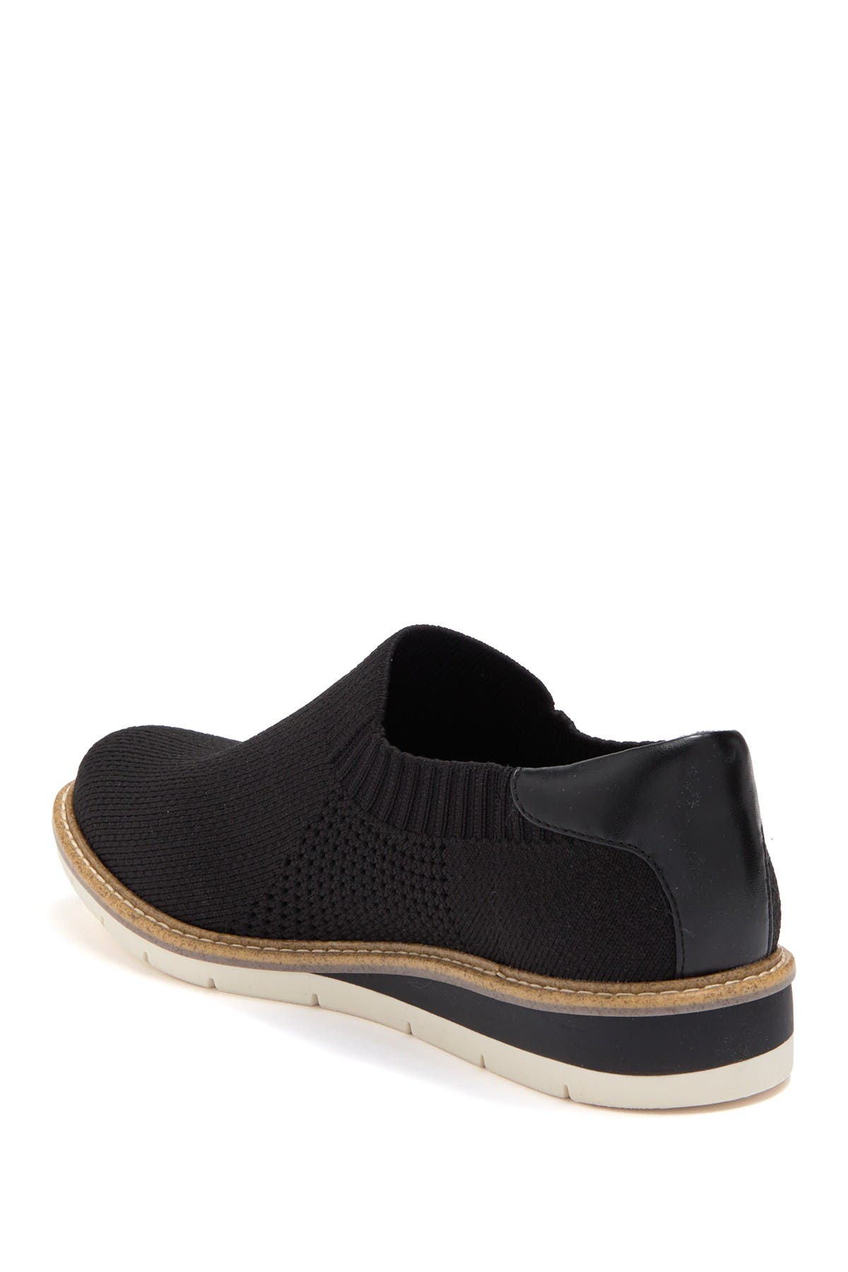 Me Too Slip-On Wedge Shoe, Alternate, color, Black Knit