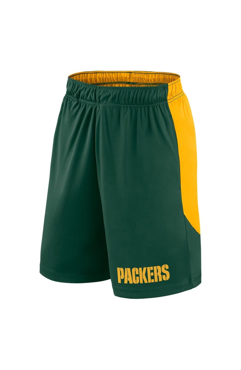 FANATICS Men's Fanatics Green/Gold Green Bay Packers Launch Shorts, Alternate, color, 