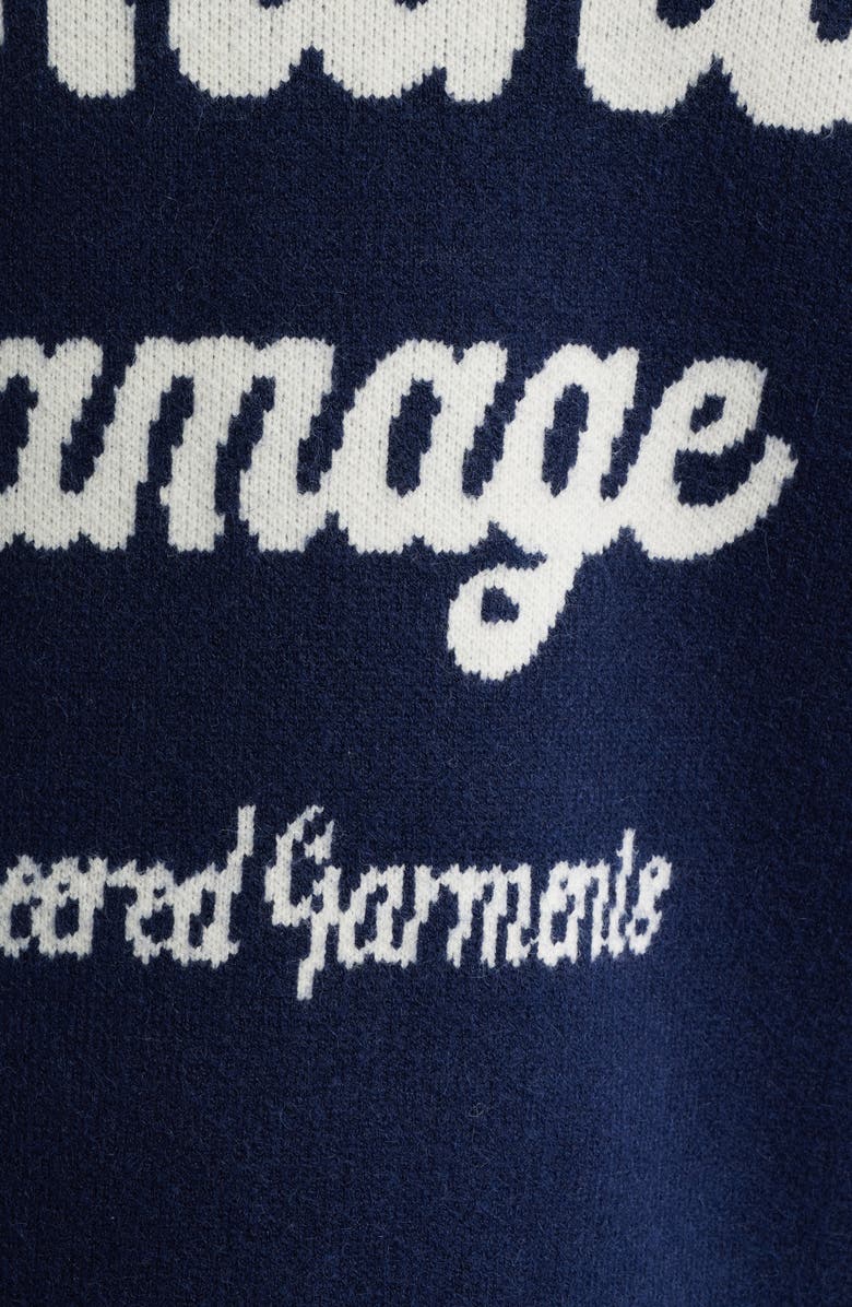 CRIMINAL DAMAGE Knit Trucker Jacket, Alternate, color, Navy