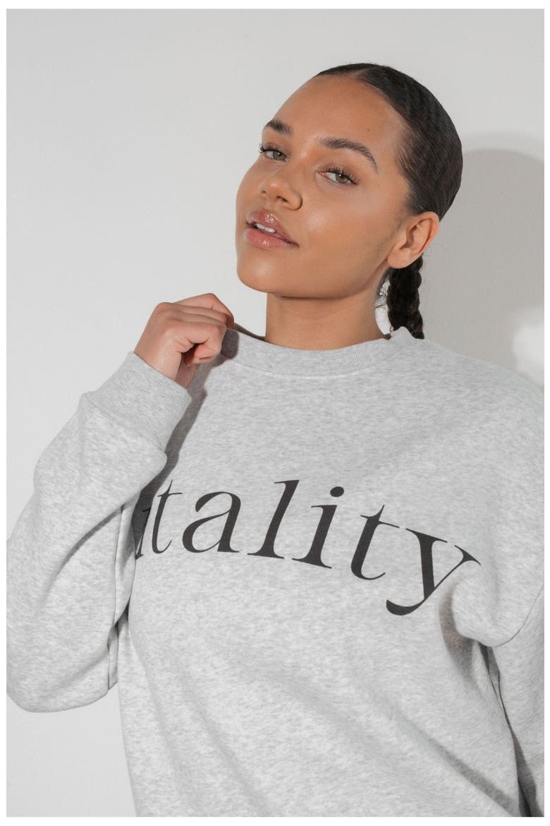 Cozy Uni Crew, Alternate, color, Stone Marl